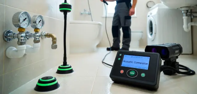 Műszeres csőtörés bemérés